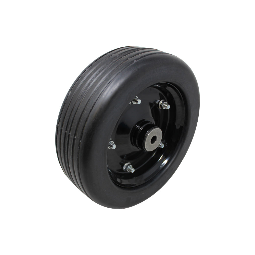 10"x 3.25" Solid Molded Ttire Finish Mower Wheel Fits 1/2" Axle