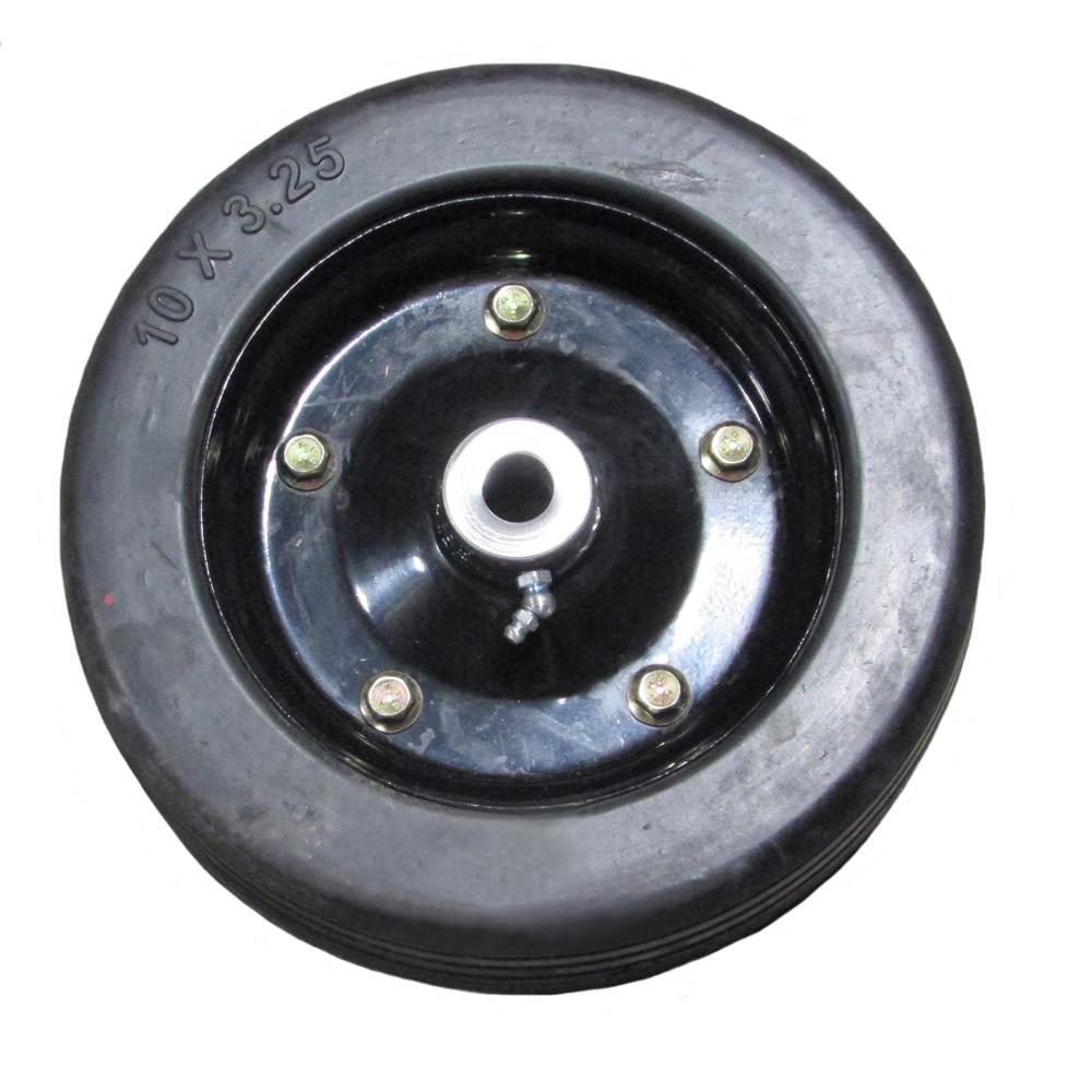 10" x 3.25" Solid Molded Finish Mower Wheel 3/4" Axle fits Bush Hog 87750