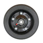 10" x 3.25" Finish Mower Wheel Solid Molded Tire W/ Bushings - Fits 5/8" Axle