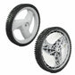 431880x460 Two New Replacement Gray Lawn Mower Wheels Fits Craftsman 917254470