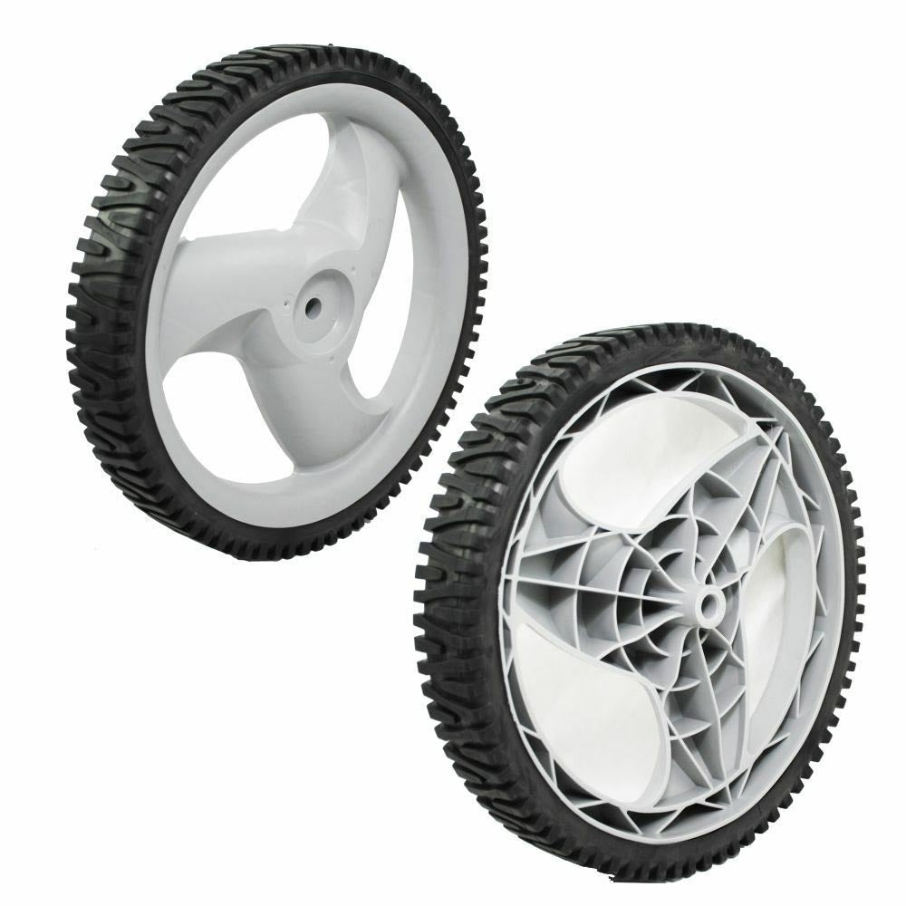 431880x460 Two New Replacement Gray Lawn Mower Wheels Fits Craftsman 917254470