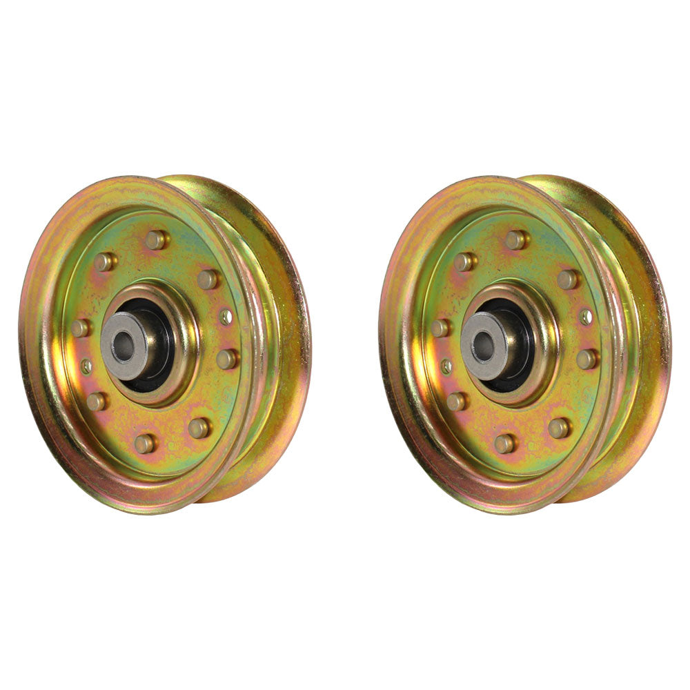Qty 2: Flat Idler Pulley Fits Jonsered Replaces 532175820
