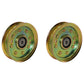 Qty 2: Flat Idler Pulley Fits Red Max Replaces 532175820