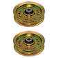Qty 2: Flat Idler Pulley Fits Dixon Replaces 532175820