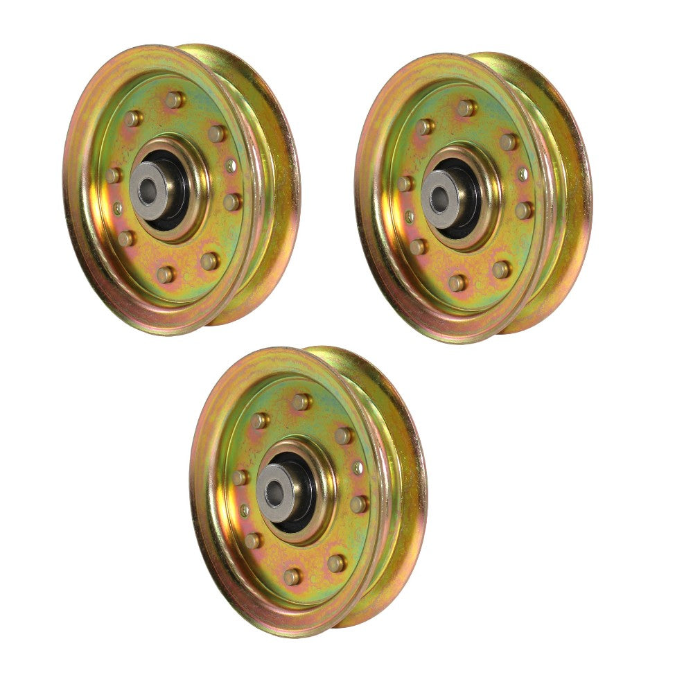 Qty 3: Flat Idler Pulley Fits Jonsered Replaces 532175820