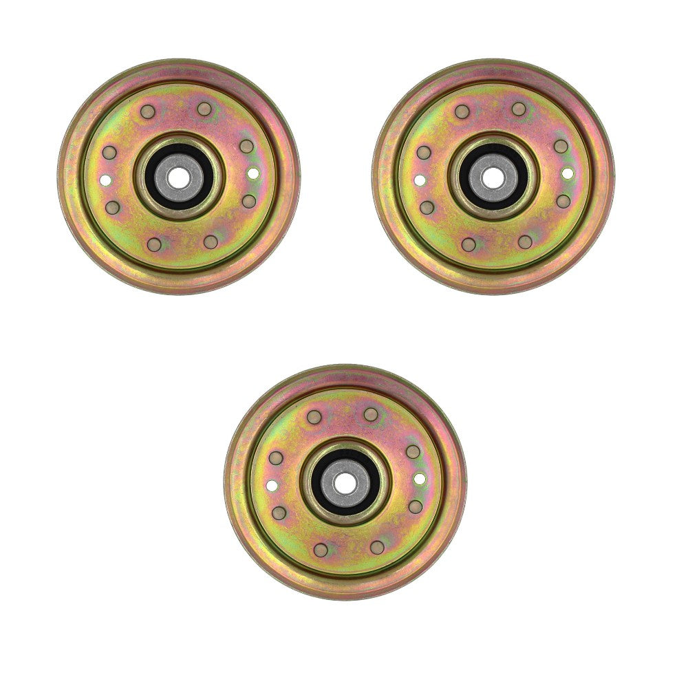 Qty 3: Flat Idler Pulley Fits Husqvarna Replaces 532175820