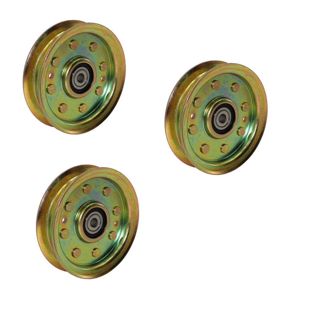 Qty 3: Flat Idler Pulley Fits Jonsered Replaces 532175820