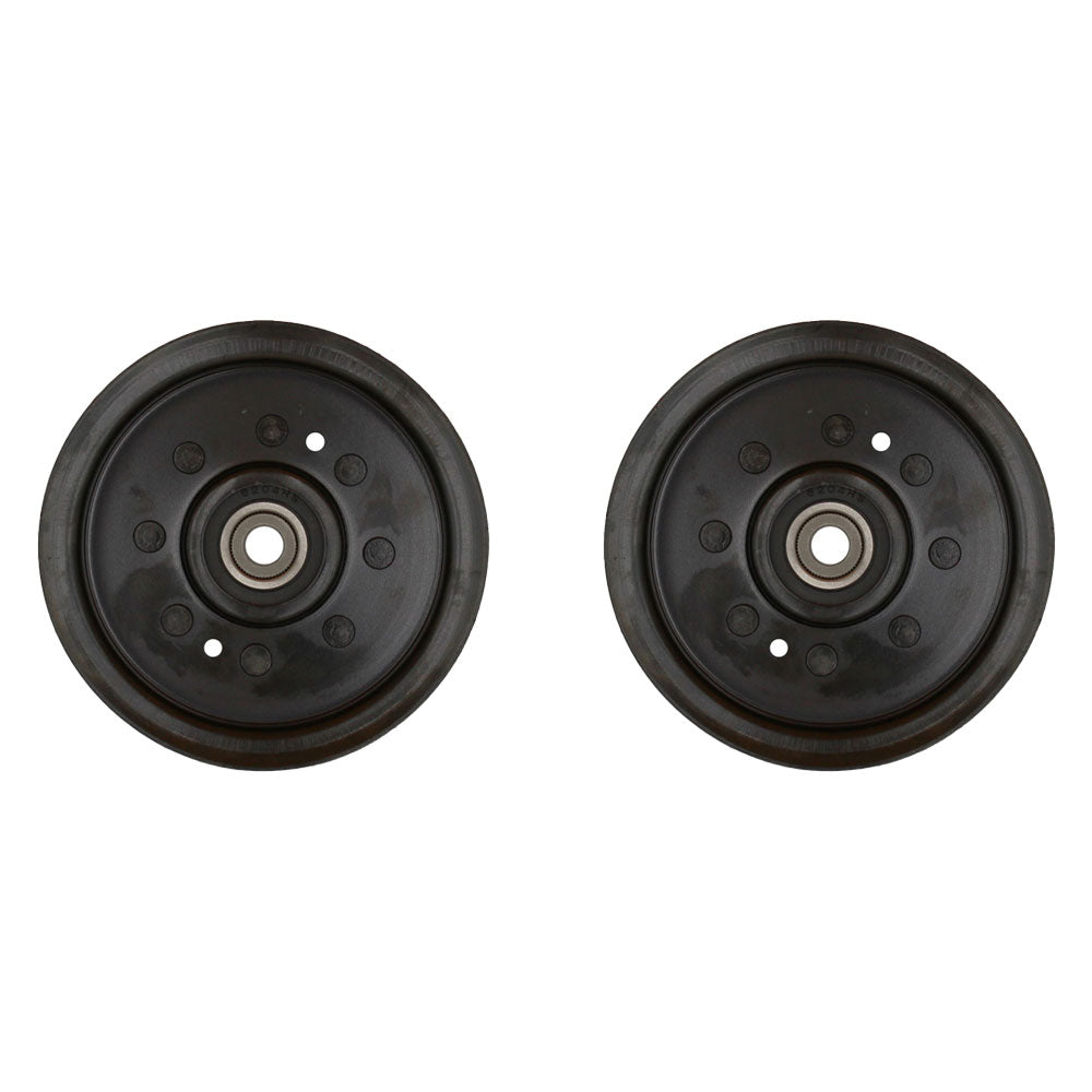 (2) Flat Idler Pulley Fits Husqvarna 48" 54" Deck 196104 532196104 197380
