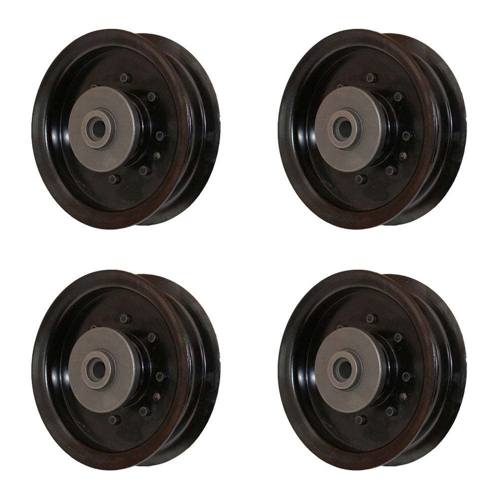 Qty 4: Flat Idler Pulley Fits Husqvarna Replaces 196104
