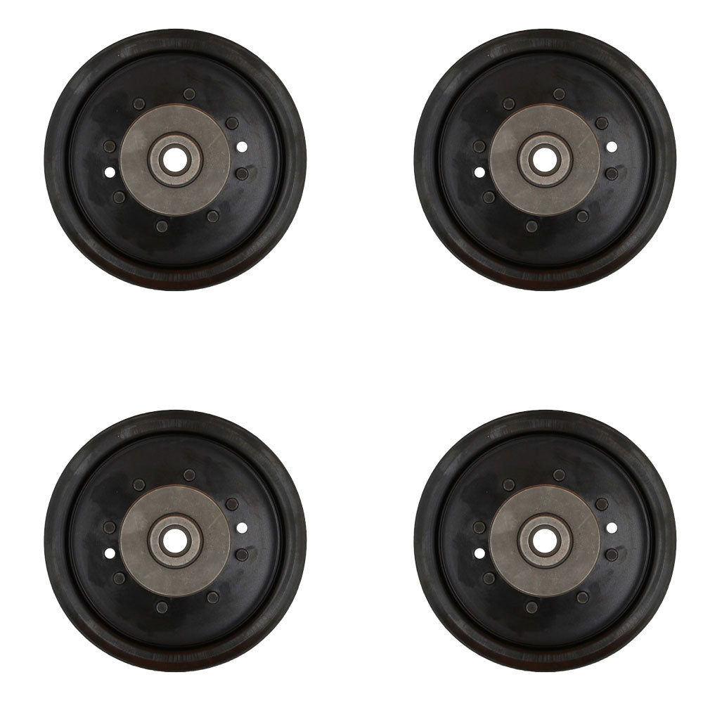Qty 4: Flat Idler Pulley Fits Husqvarna Replaces 196104
