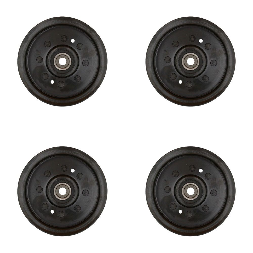 Qty 4: Flat Idler Pulley Fits Husqvarna Replaces 196104