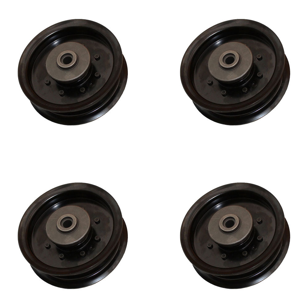 Qty 4: Flat Idler Pulley Fits Husqvarna Replaces 196104