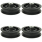 Qty 4: Flat Idler Pulley Fits AYP Replaces 194327