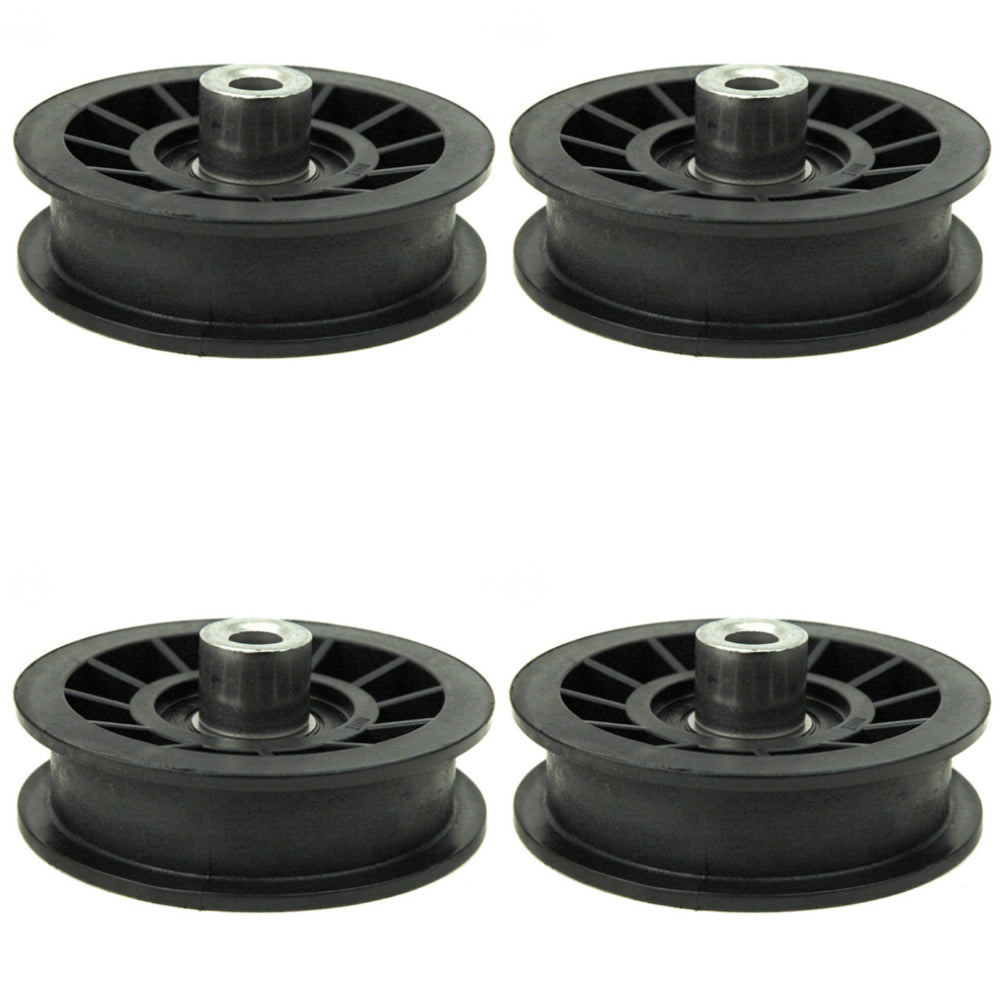 Qty 4: Flat Idler Pulley Fits Husqvarna Replaces 532194327