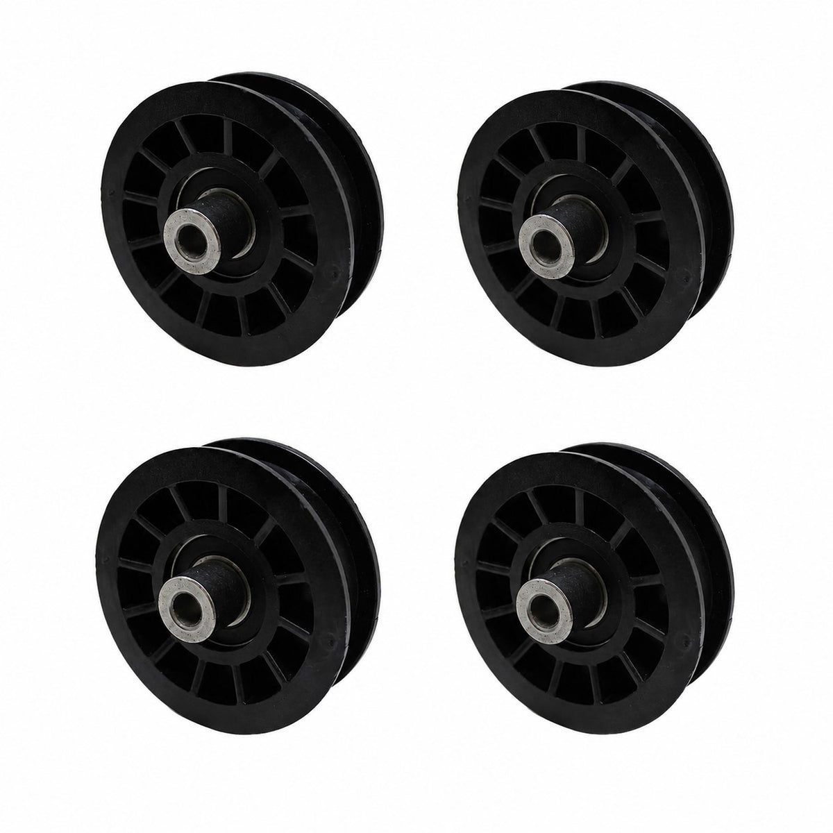 Qty. 4: Flat Idler Pulleys Fits Husqvarna Replaces 194327