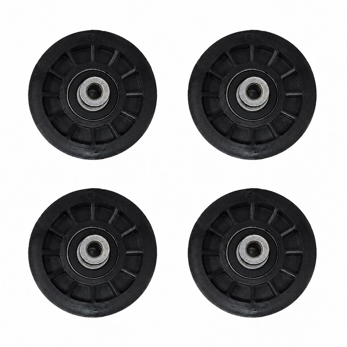 Qty. 4: Flat Idler Pulleys Fits Husqvarna Replaces 194327