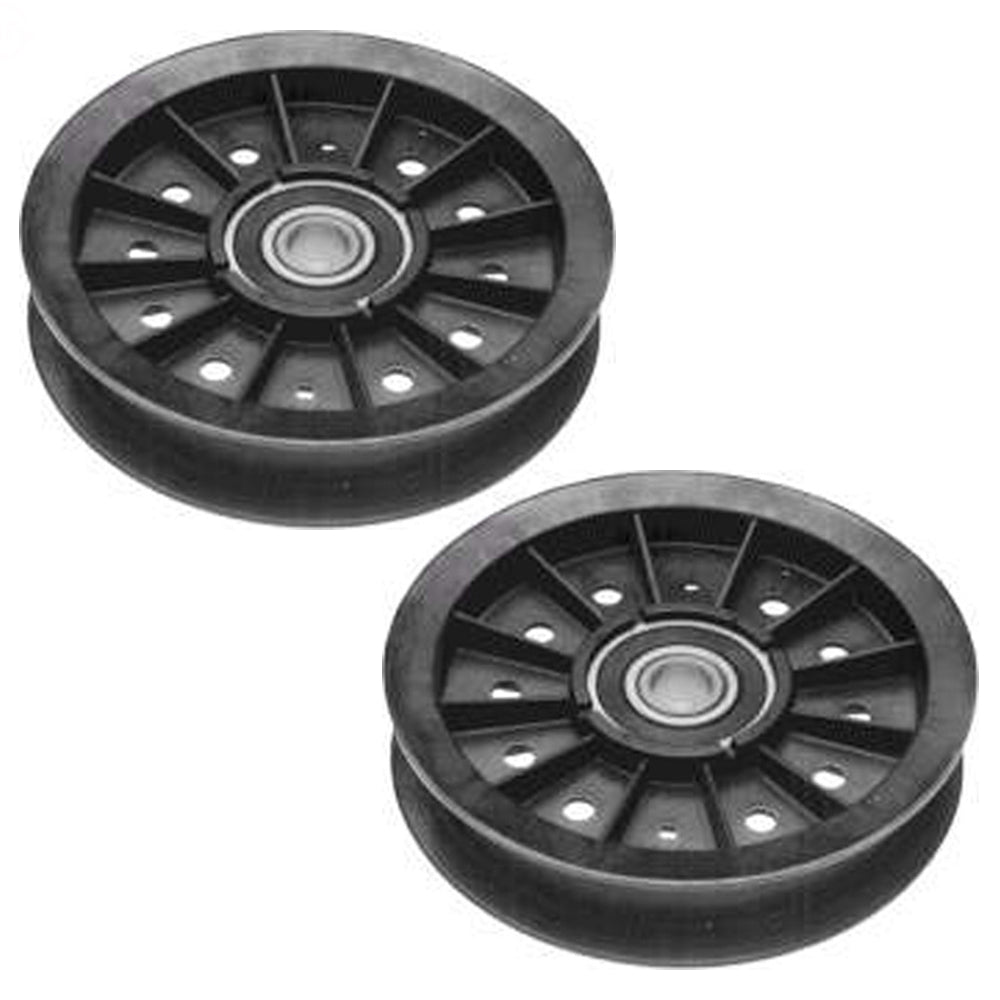 Qty 2: Flat Idler Pulley  Fits Ransome Replaces 2306005