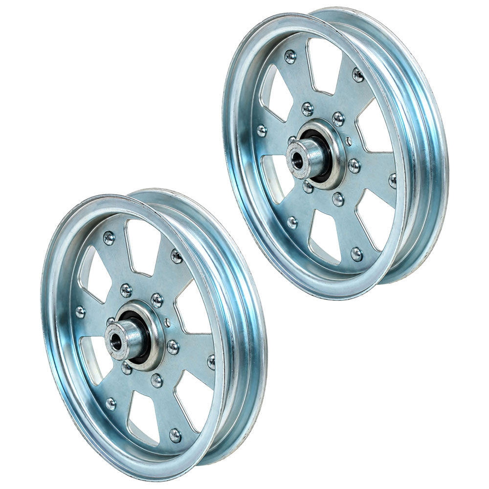 Set of (2) 116-4668 Flat Idler Pulleys Fits Exmark Fits Lazer Z Pioneer
