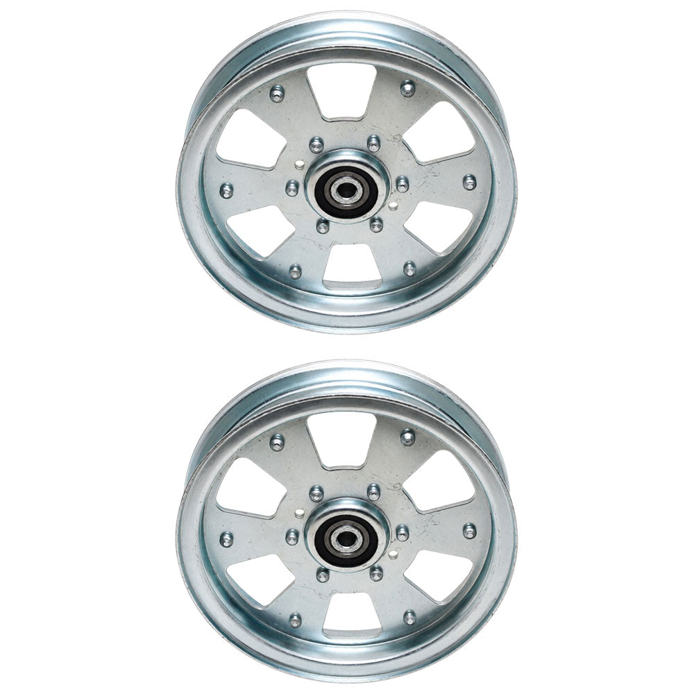2 Flat Idler Pulleys
 Fits Exmark Replaces 116-4668