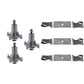54" Mower Deck Lawn Mower Spindle & Blade Kit Fits Husqvarna YTH 2454 YTH2454