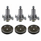 Qty 3: Spindle Assembly & Drive Pulley Fits Dixon Replaces 532129861