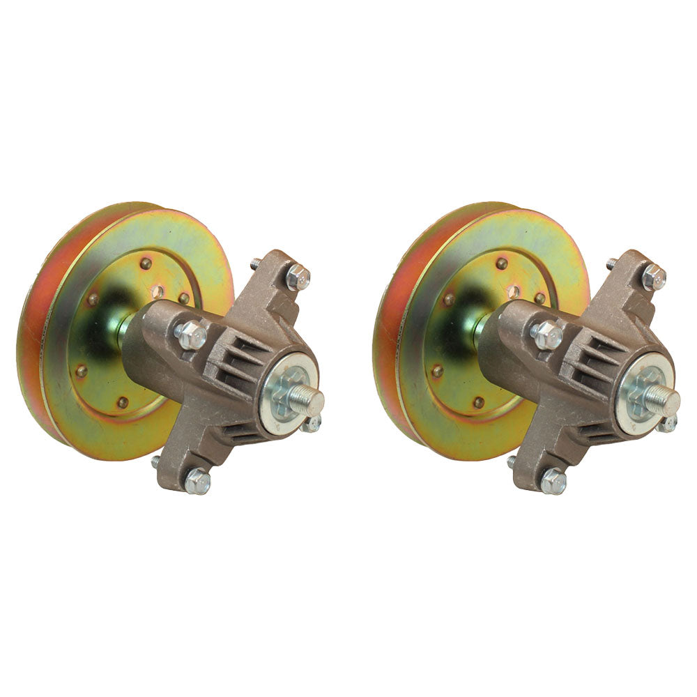 Qty 2: Spindle Assembly w/ Pulley Fits Toro Replaces 112-0460