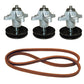 Deck Spindle Belt Kit Fits MTD Replaces 618-04608 Made with Aramid