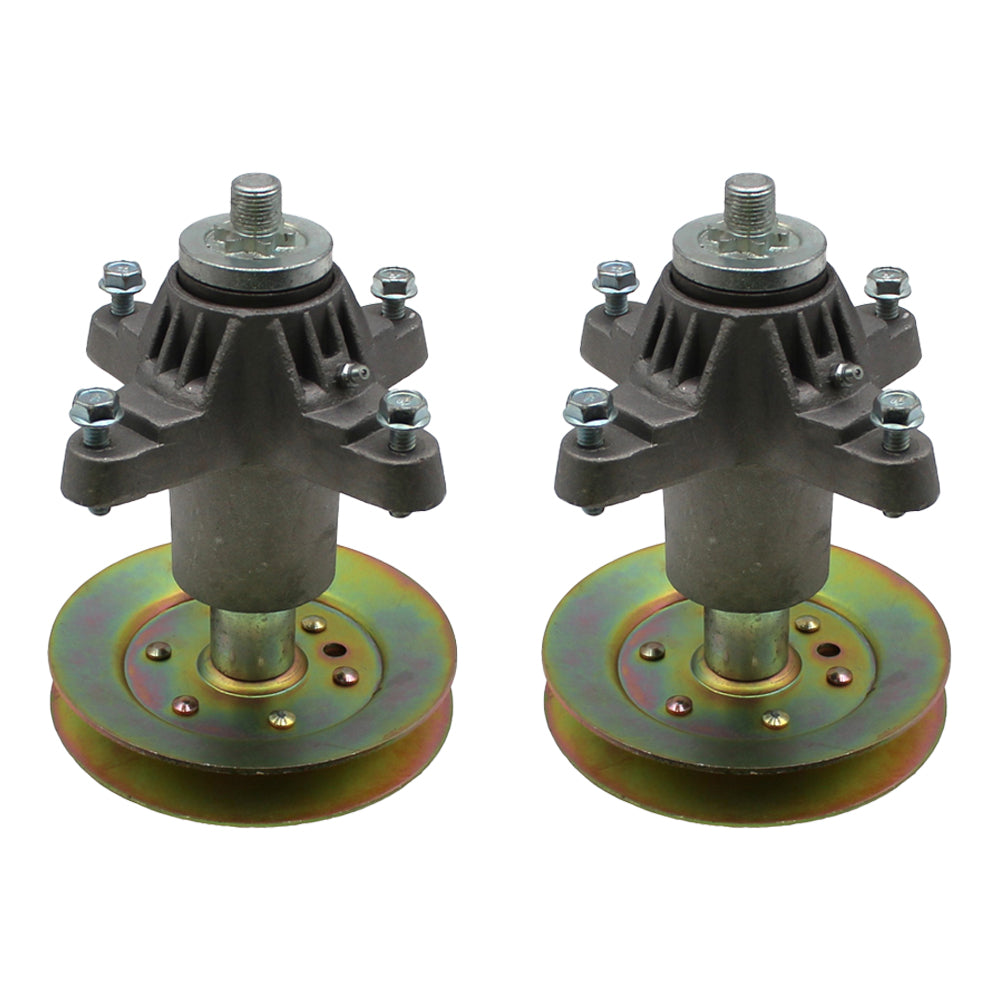 Qty 2: Spindle Assembly
 Fits Troy Bilt Replaces 618-04608