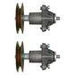 Qty 2: Spindle Assembly
 Fits Cub Cadet Replaces 618-04608
