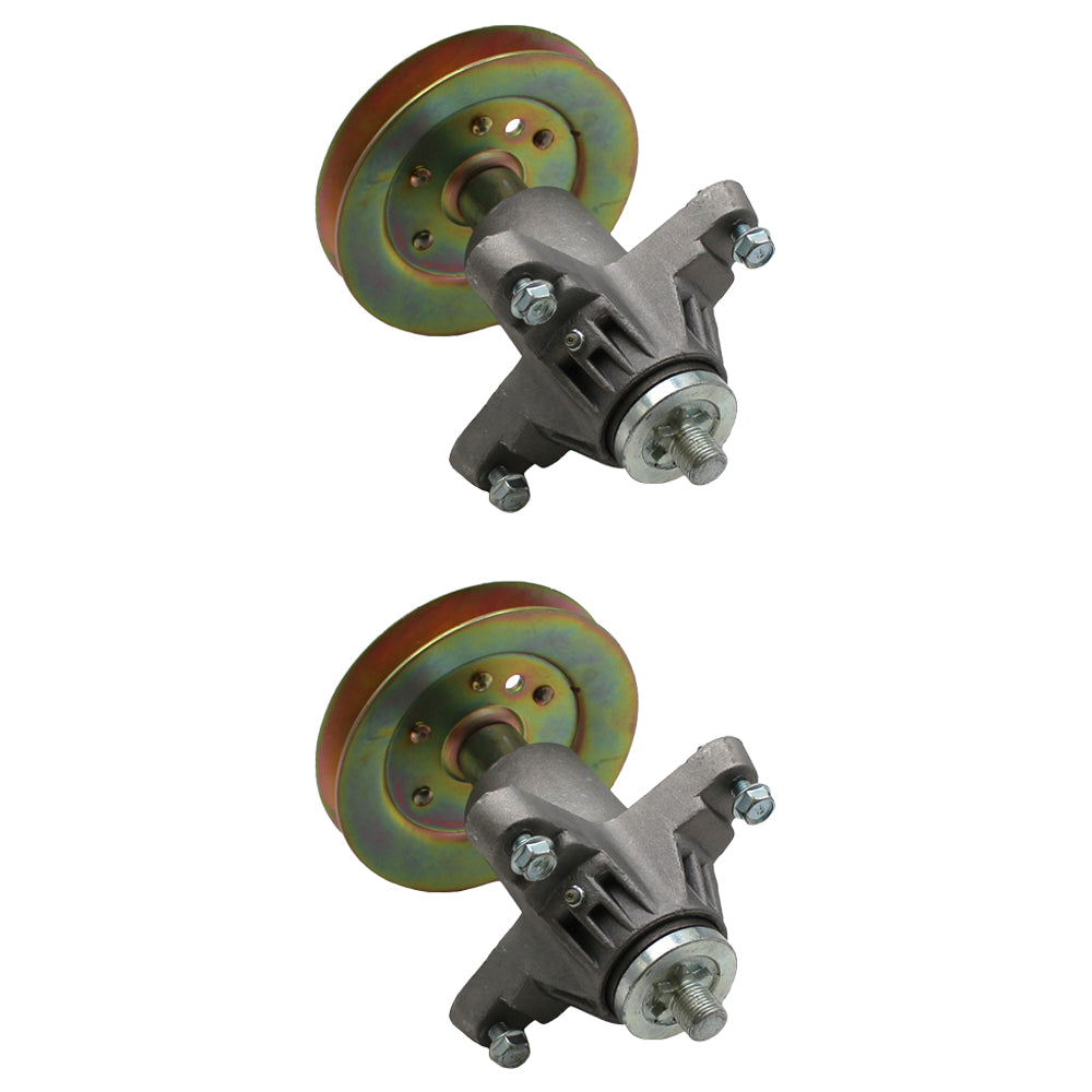 Qty 2: Spindle Assembly
 Fits Troy Bilt Replaces 618-04608