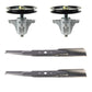 46" Mower Blades Spindle Kit Fits Cub Cadet LTX1045 LTX1046 LTX1046M LTX1046VT