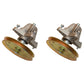 (2) 46" cut Spindle Assemblies w/ Pulleys Fits Cub Cadet: LTX1045 LTX1046
