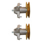 Qty 2: Spindle Assembly with Pulley
 Fits Murray Replaces LAS20-0026_x2