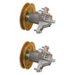 Qty 2: Spindle Assembly with Pulley
 Fits MTD Replaces 618-04474