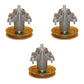 Qty 3: Spindle Assembly with Pulley
 Fits Yard Machine Replaces 618-04474