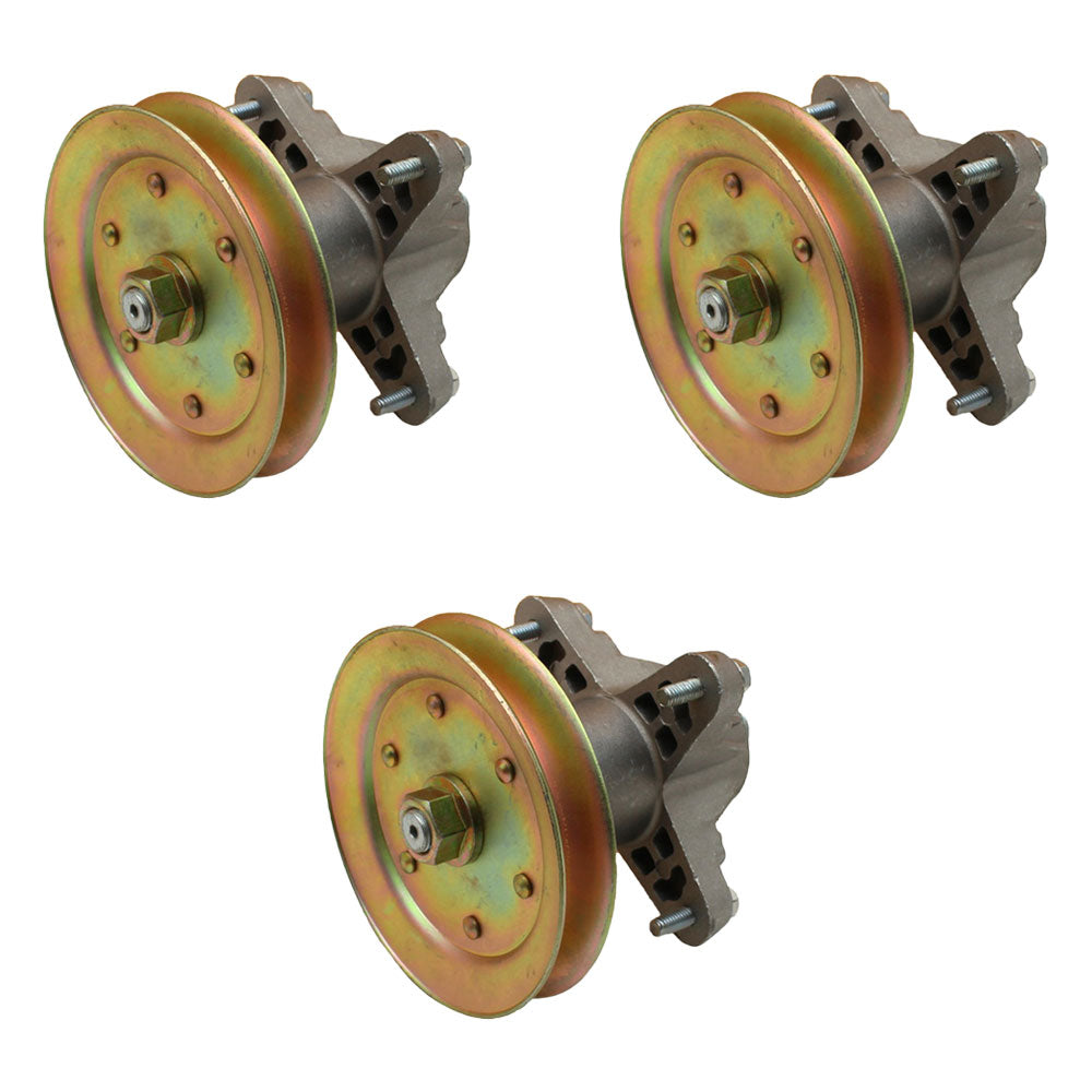 Qty 3: Spindle Assembly with Pulley
 Fits Murray Replaces LAS20-0026_x3