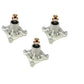 3 Replacement Spindle Assemblies for Hustler Mower Blade Deck 604214