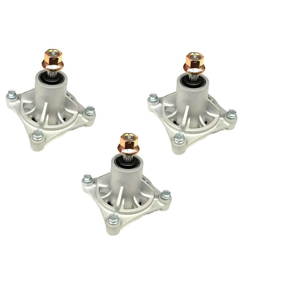 3 Replacement Spindle Assemblies for Hustler Mower Blade Deck 604214