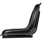Black Seat with Slide Tracks Fits Kubota Replaces 3106006M91-1