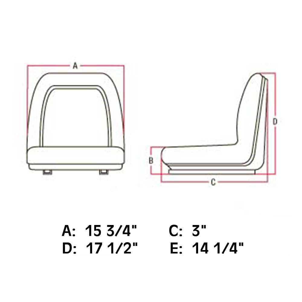 Seat w/Slide Tracks Fits Bobcat Fits Allis Fits Kubota for Yanmar for White