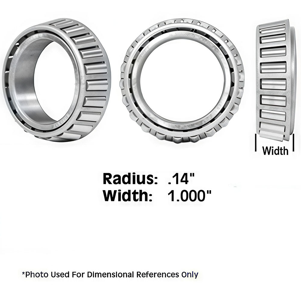 LM814849 New Tractor Tapered Roller Bearing Cone 1" Wide .14" Radius 3.063" Bore