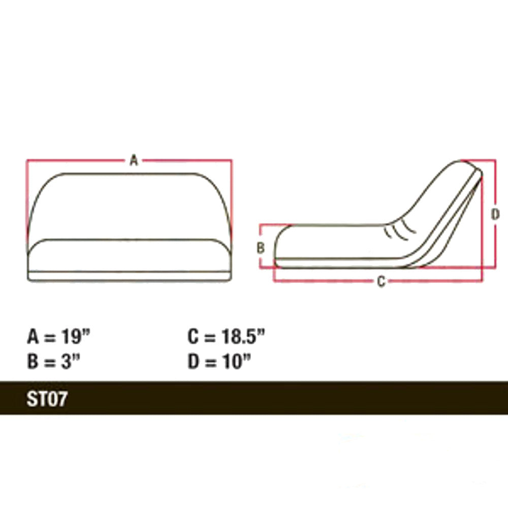 Steel Frame Riding Mower Seat to fit Fits Craftsman Fits Kubota Fits Husqvarna