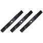 (3) Toothed Blades Fits John Deere with 60" 7 Iron deck M128485 M144196