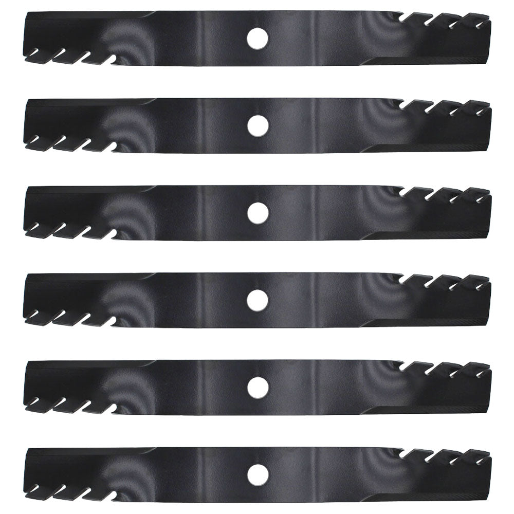 Qty 6: Toothed Mulching Blade
 Fits Universal Products Replaces 7-08550