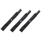 Qty 3: Hi-Lift Lawn Mower Blades Fits John Deere Replaces M158112