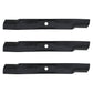 Set of 3 Mower Blades Fits John Deere Z465 Z535M Z540M 62" Deck M158112