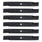 Qty 6: Hi-Lift Lawn Mower Blades Fits John Deere Replaces M158112