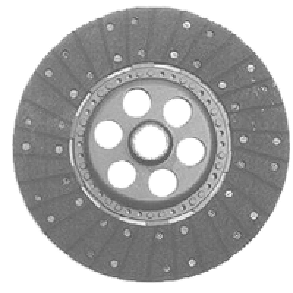 M516068 11" Transmission Disc, Woven, w/ 1-1/8" 10 Spline Hub - Fits IMT
