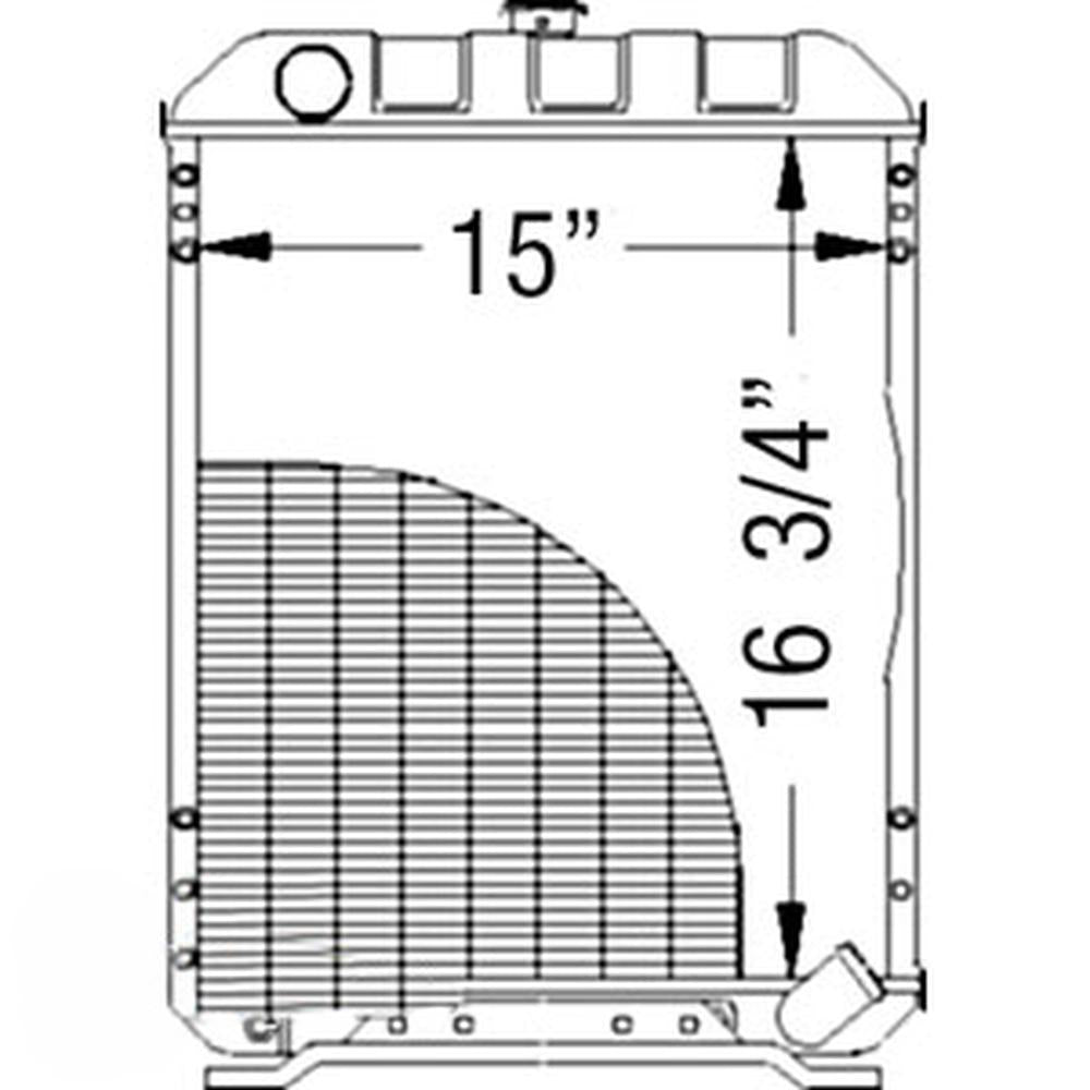 M804383 Radiator Fits John Deere 970 1070 Tractor