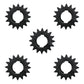 (5) Starter Motor Drive Gears 050368 50368 Fits Lesco Replacement 16 Tooth Gear